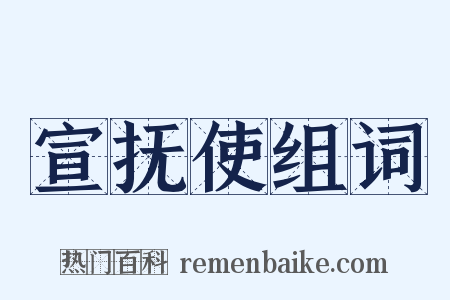 宣抚使组词是什么意思的图片